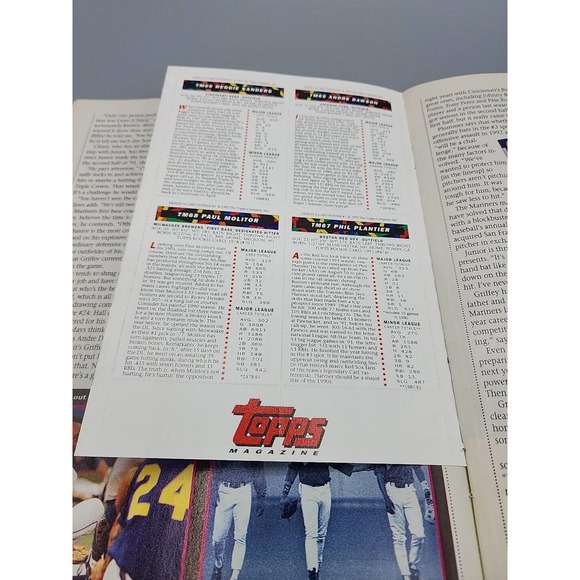 Ken Griffey Jr. Topps Magazine Collectors' Edition #9 Winter 1992 8 Card Insert - Picture 10 of 10